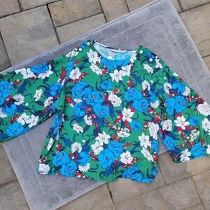 Zara Bell Sleeve Blouse M